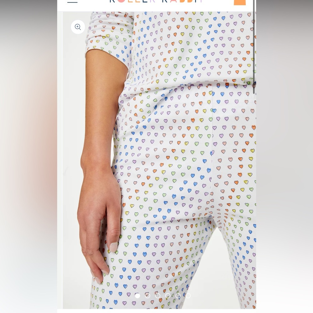 ISO Roller Rabbit Disco Hearts Pants